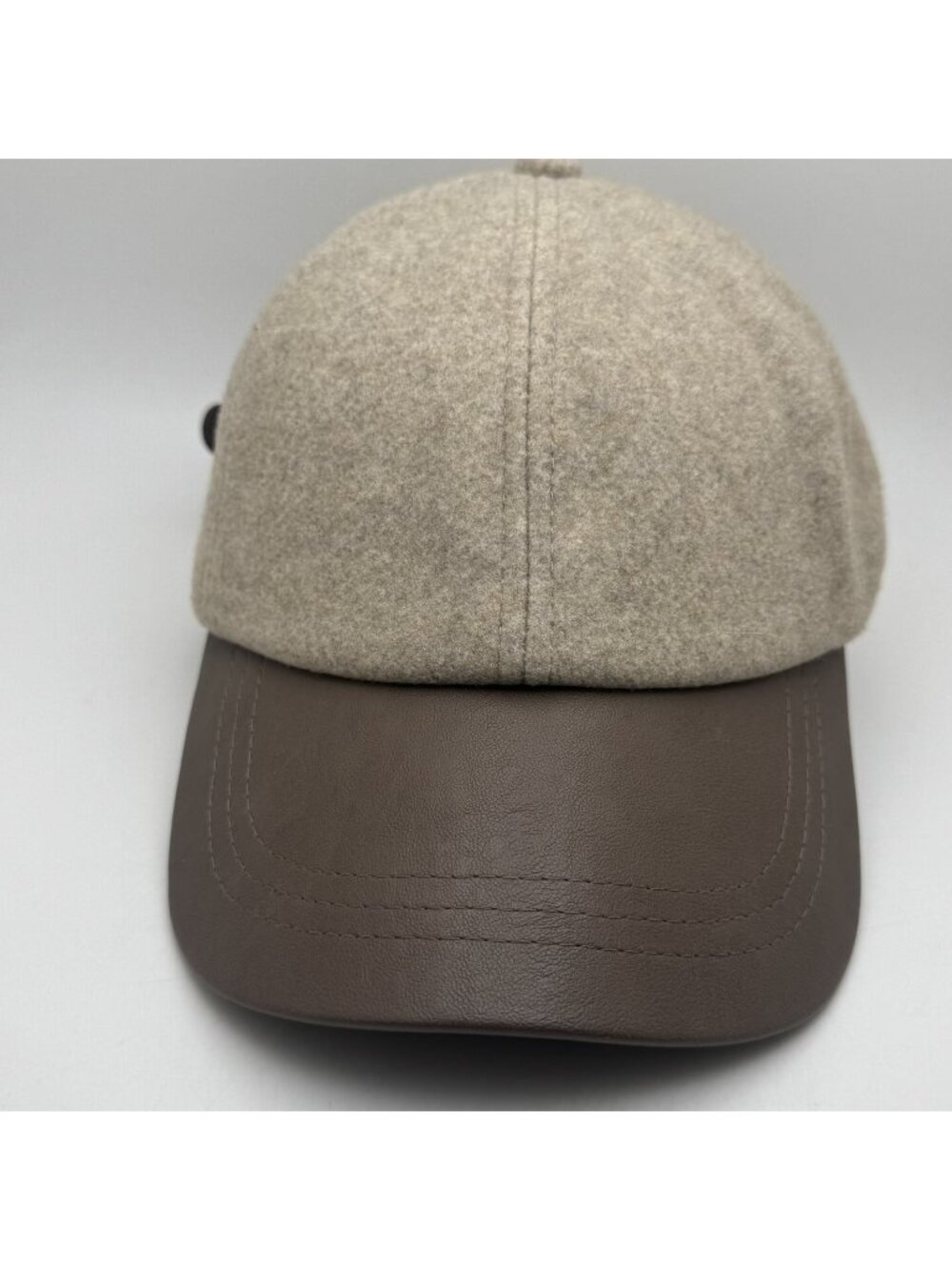 Universal Thread Baseball Cap Hat Men's Polyester Faux Leather Brim Adjustable